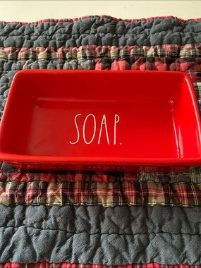 Rae Dunn Red Soap Dish
